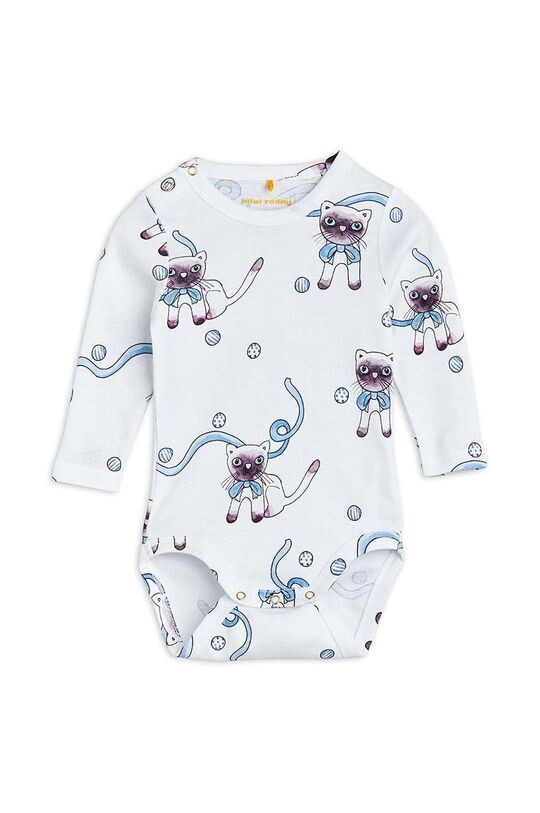 

Хлопковое детское боди Mini Rodini, белый