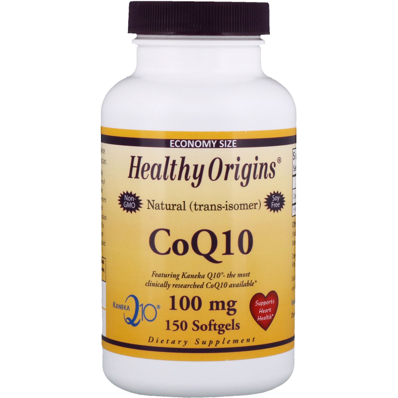 Healthy Origins CoQ10 Желатиновые капсулы ( Kaneka Q10 ) 100 мг 150 желатиновых капсул
