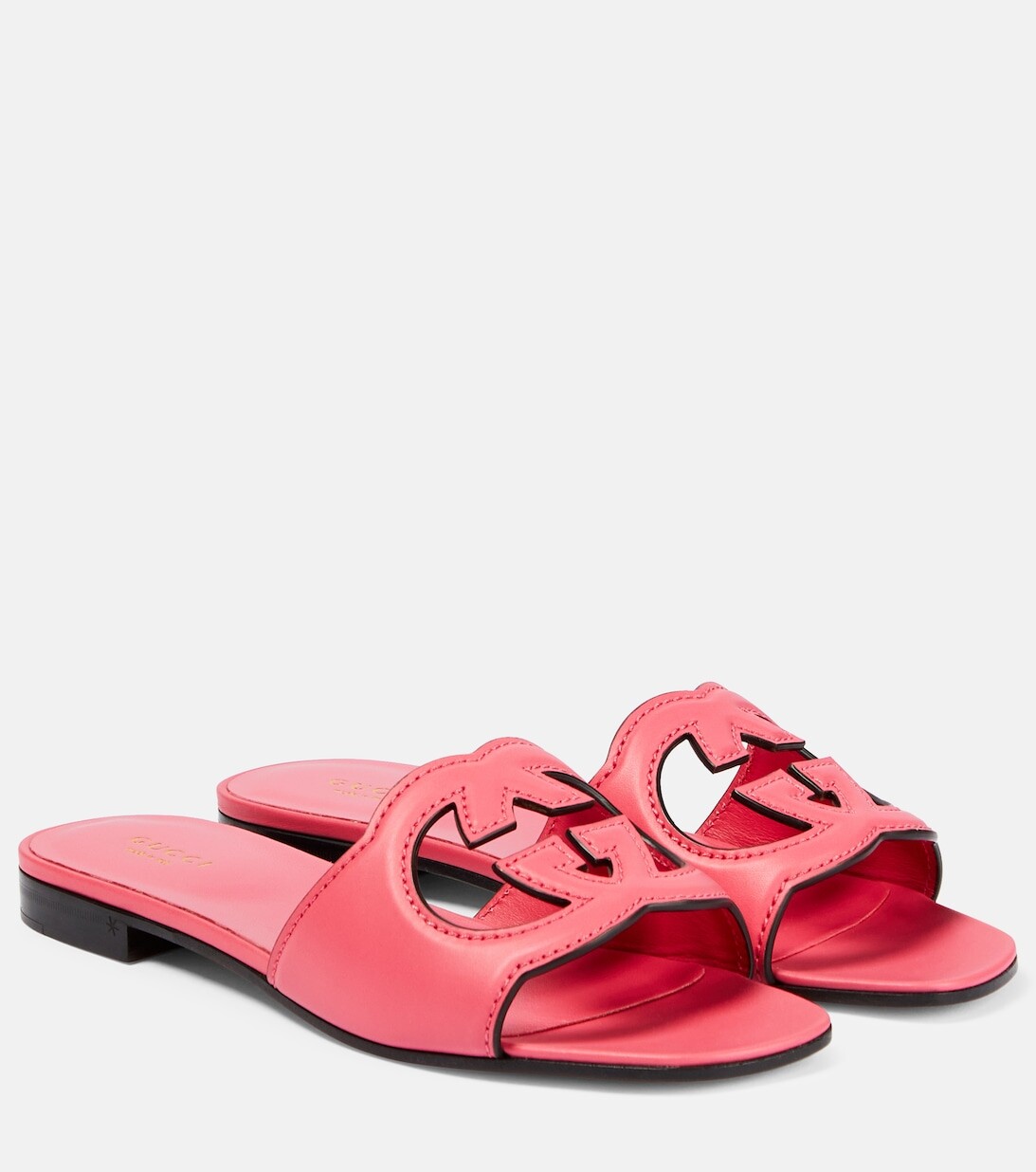 

Шлепанцы с логотипом GG Gucci, розовый