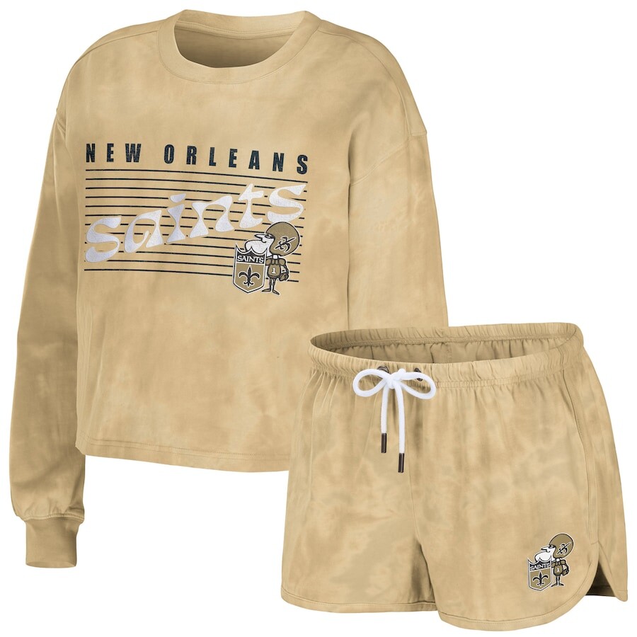 

Пижамный комплект WEAR by Erin Andrews New Orleans Saints, золотой