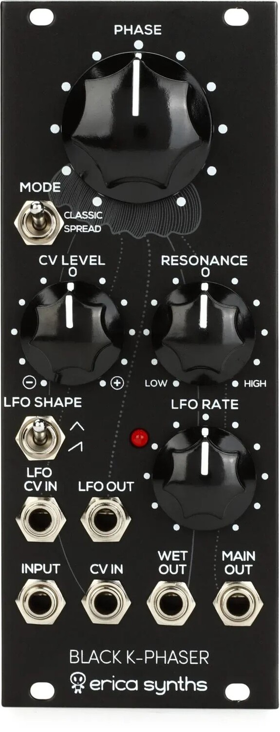 

Аналоговый модуль фазера Erica Synths Black K-Phaser Eurorack