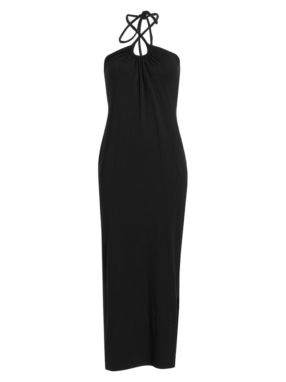 

Трикотажное платье макси с лямкой на шее Proenza Schouler White Label, черный