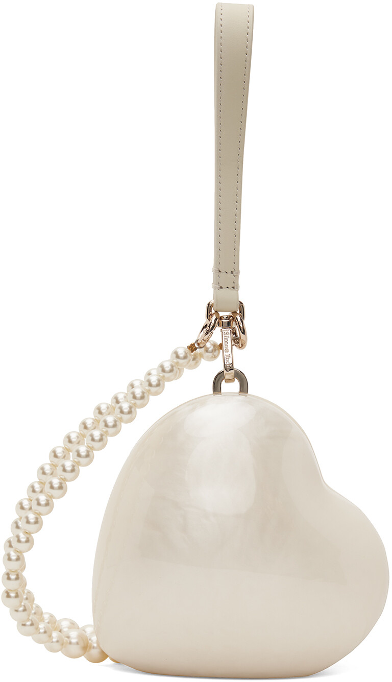 

Кремового цвета Сумка Micro Heart Simone Rocha
