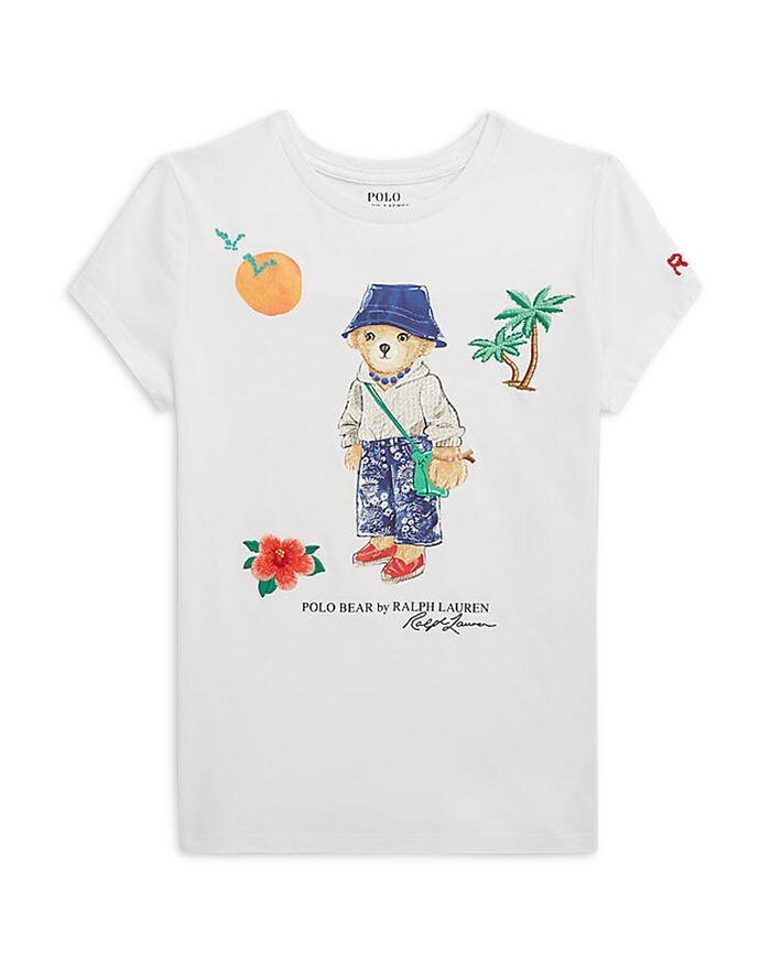 

Хлопковая футболка с рисунком для девочек - Big Kid Ralph Lauren