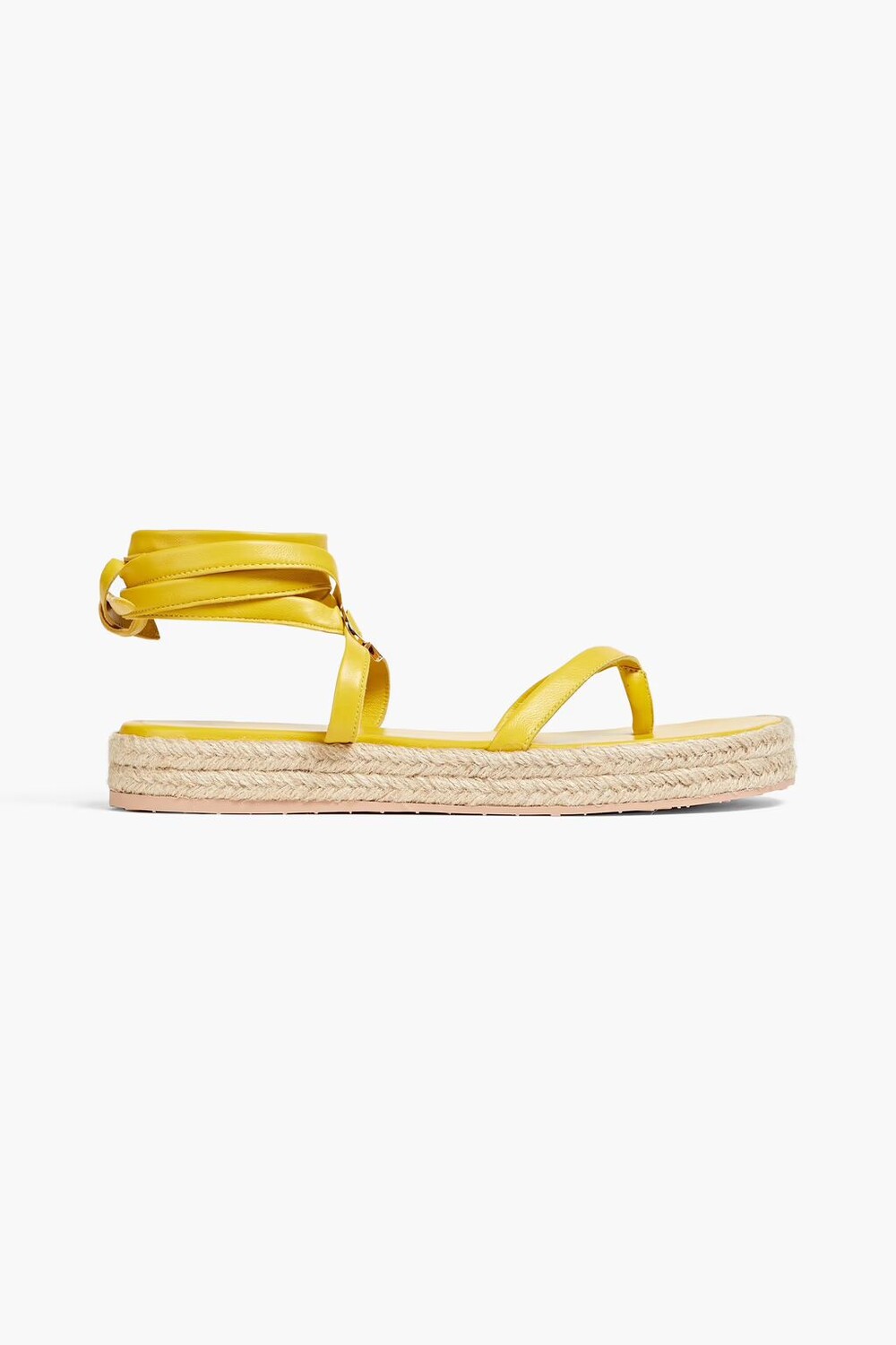 

Кожаные эспадрильи Ribbon Beachclub Gianvito Rossi, желтый