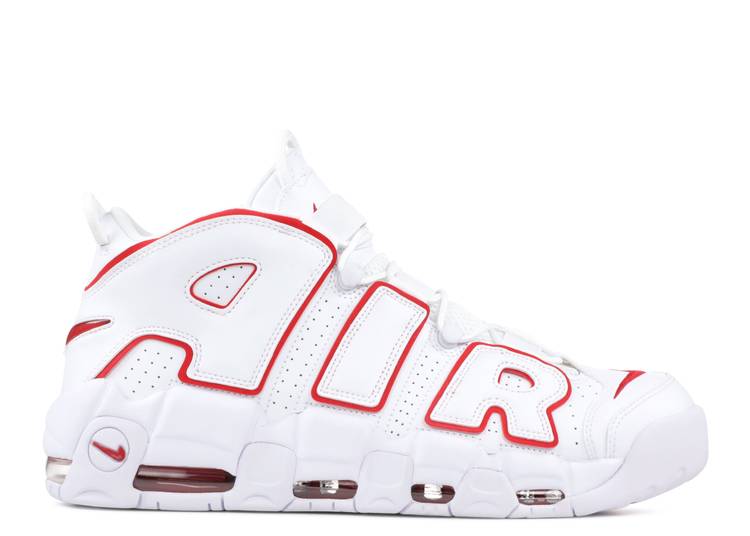 

Кроссовки Nike AIR MORE UPTEMPO 'WHITE VARSITY RED' 2018, белый