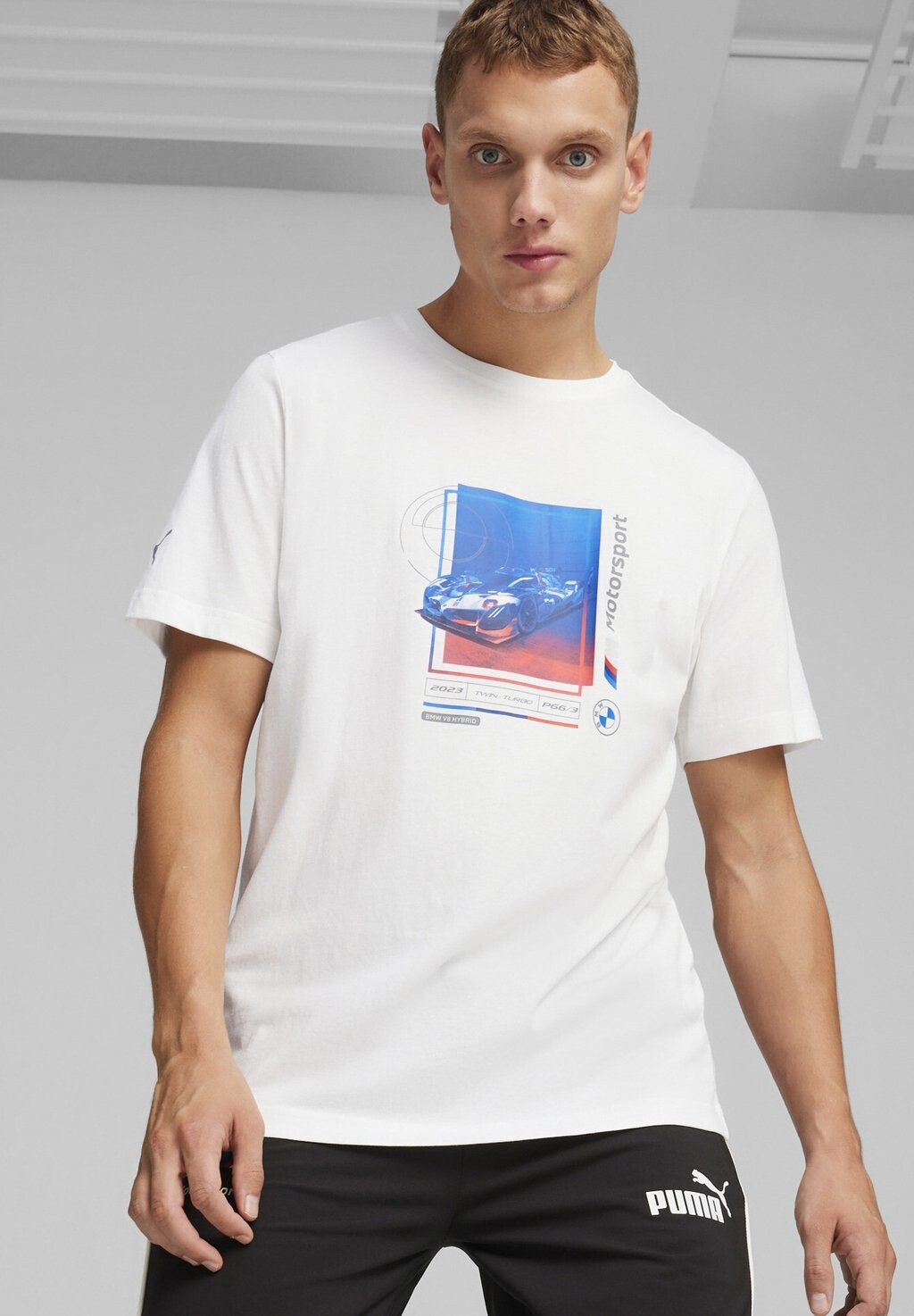 

Футболка с набивным рисунком Bmw Car Graphic Puma, белая