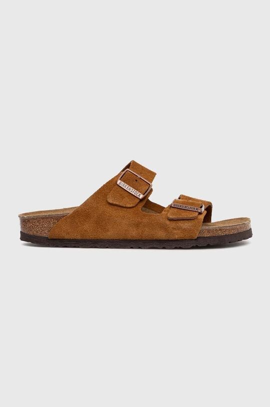 

Замшевые шлепанцы Arizona Birkenstock, коричневый