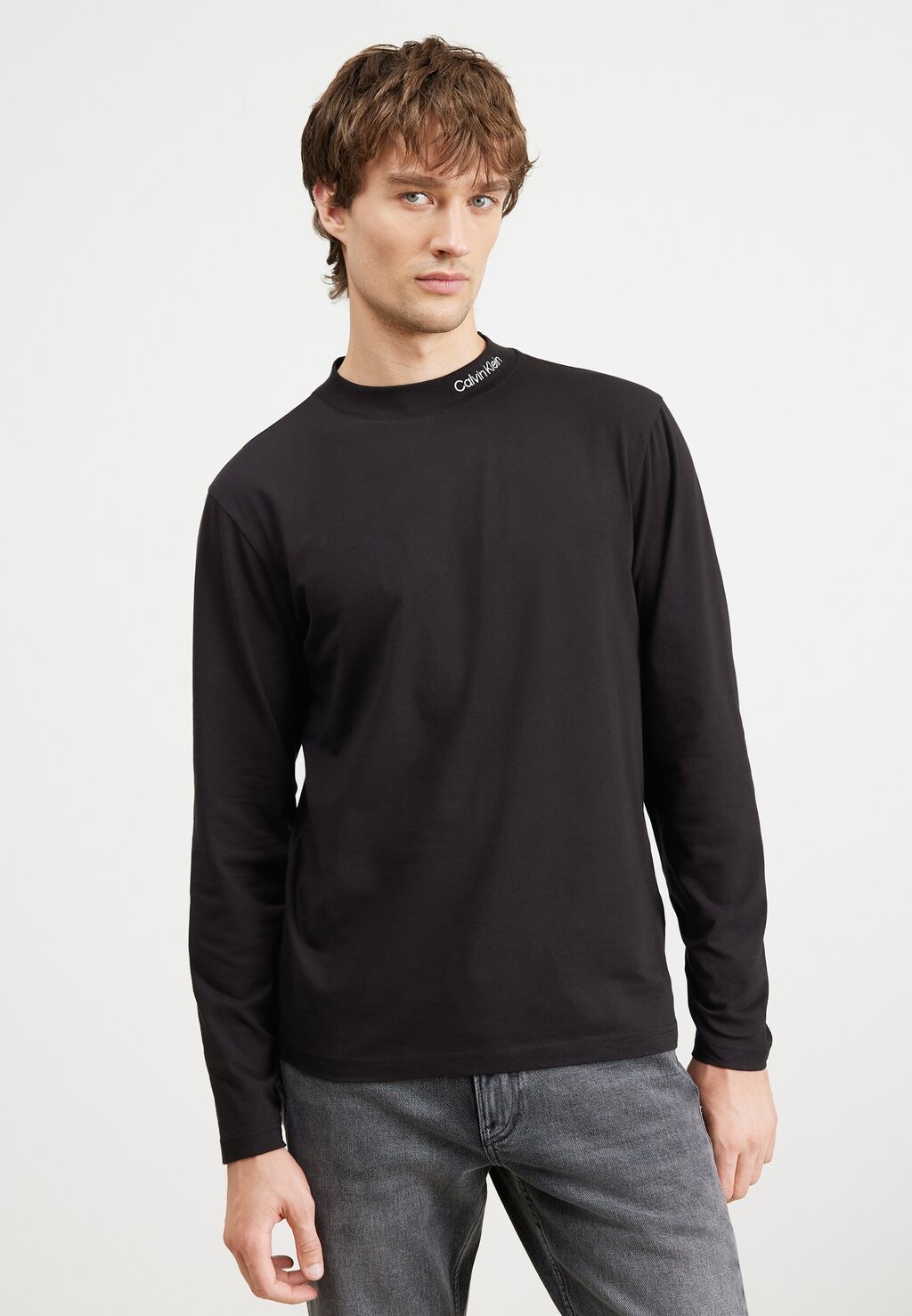 

Топ с длинными рукавами Calvin Klein, черный