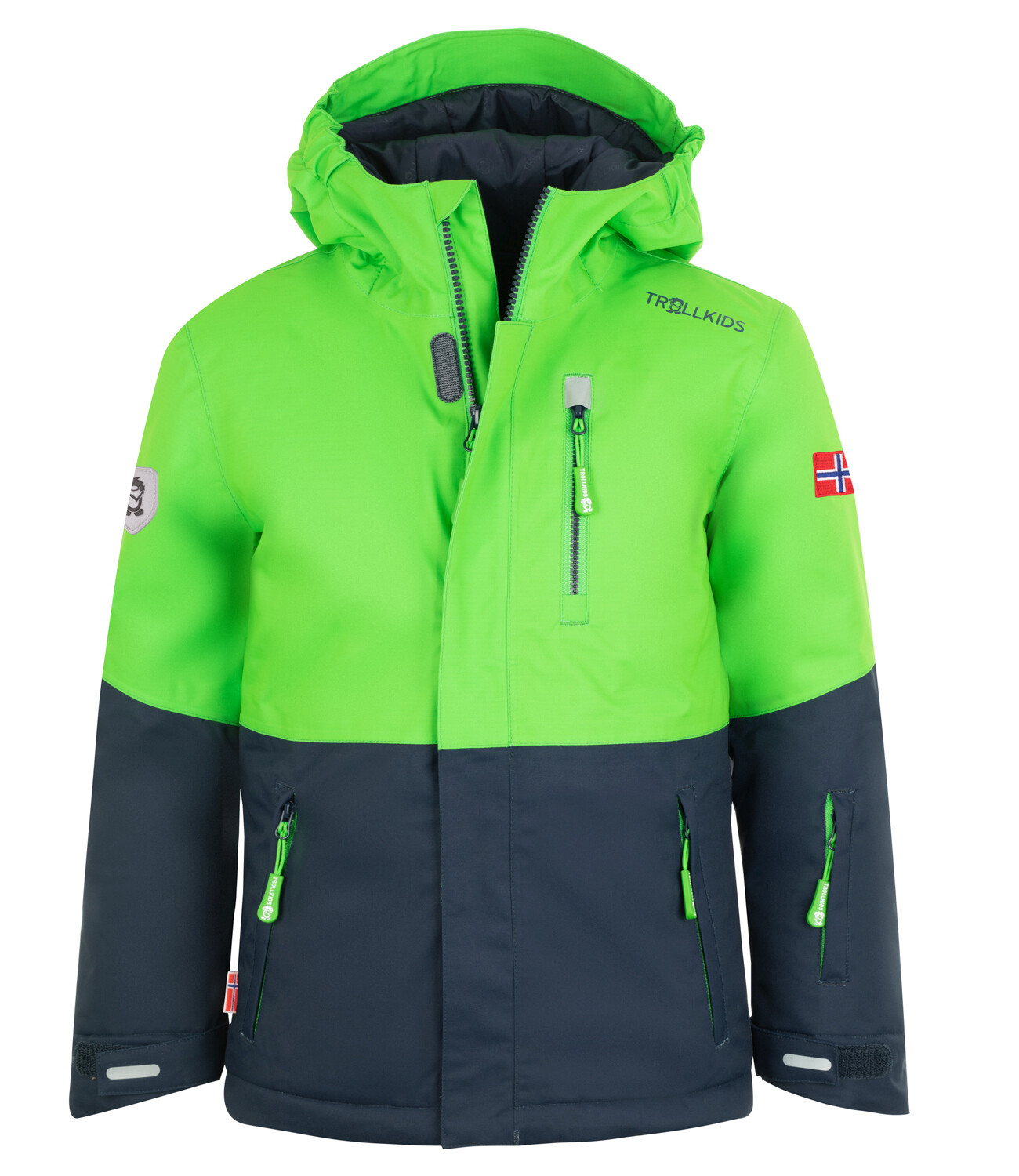 

Лыжная куртка Trollkids Skijacke Hallingdal, цвет Hellgrün/Marineblau