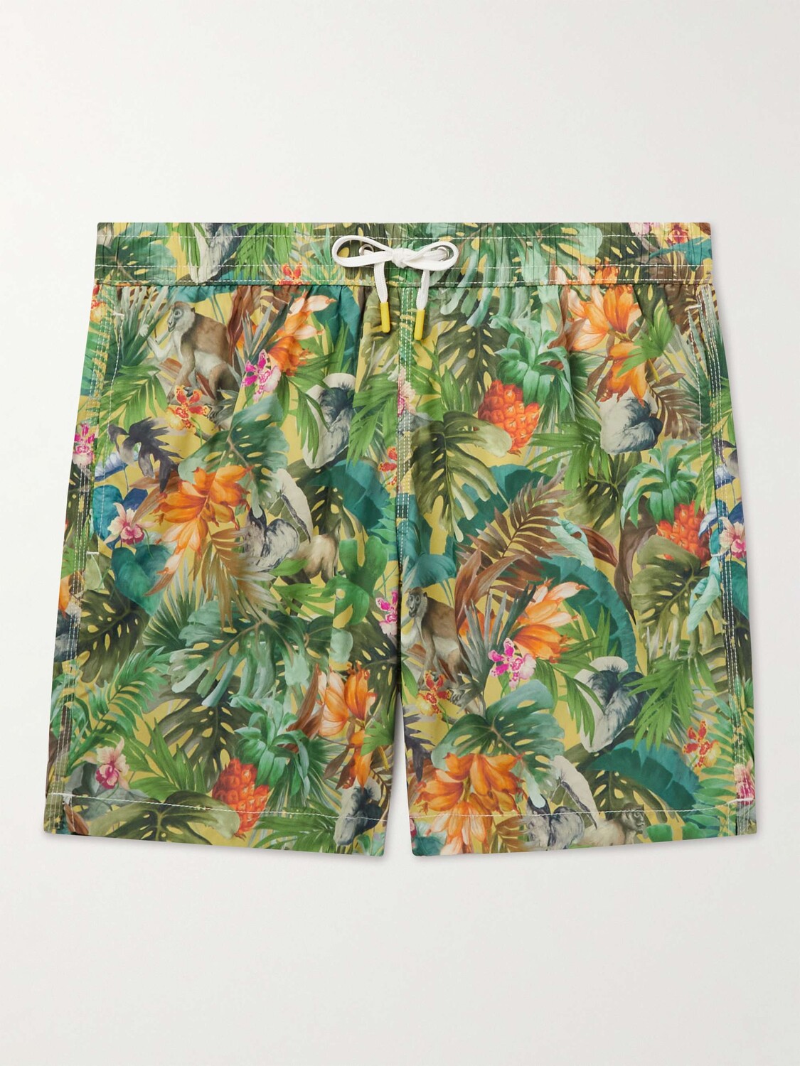 

Купальные шорты средней длины Talley Slim-Fit с вышивкой HARTFORD, желтый