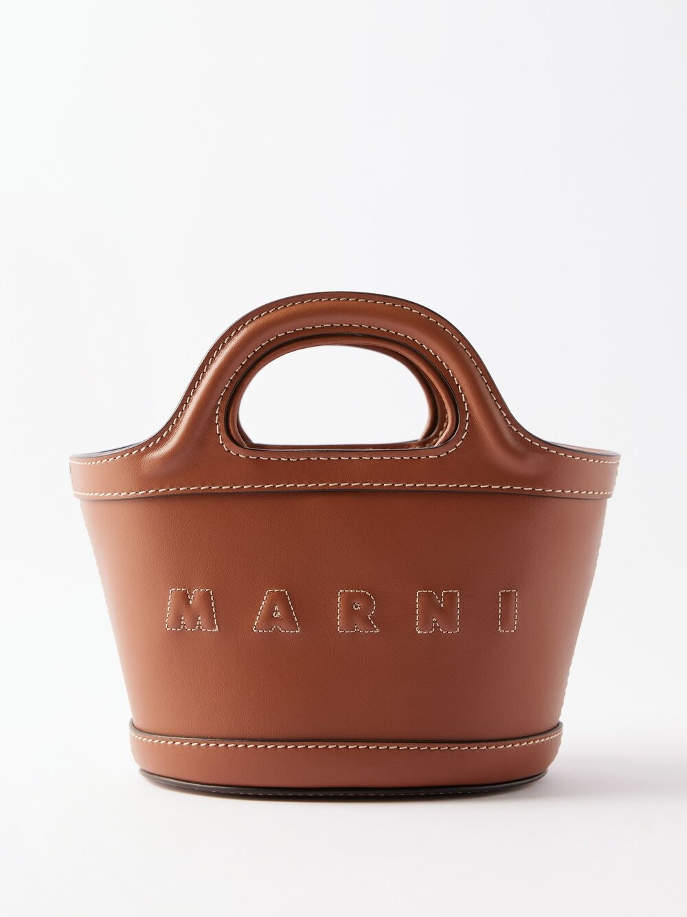 

Сумка через плечо tropicalia из микрокожи Marni, коричневый