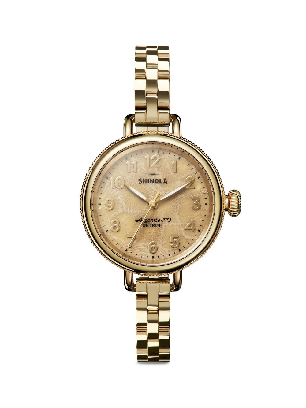 

Часы Petoskey Goldtone с браслетом из нержавеющей стали Shinola