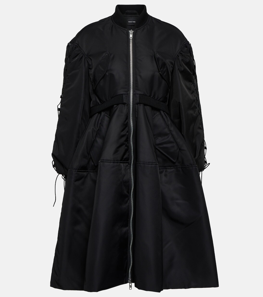 

Бомбер с отделкой из шерсти SIMONE ROCHA, черный