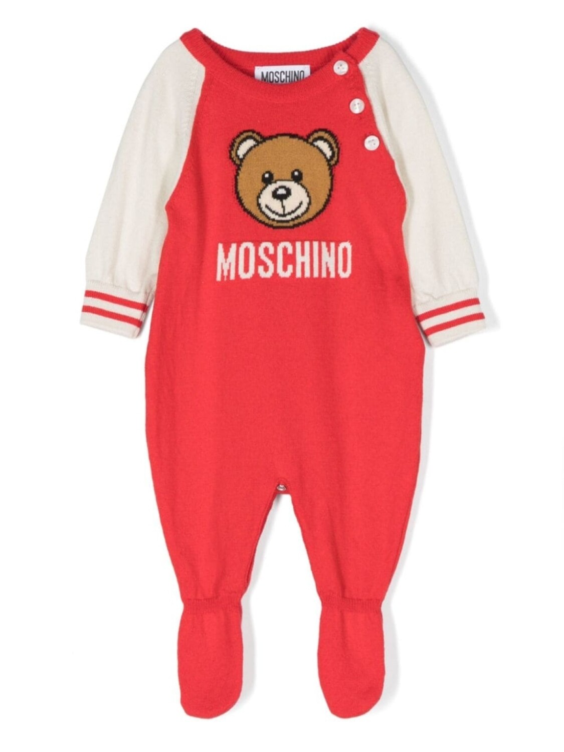 

Moschino Kids пижама с плюшевым мишкой, красный