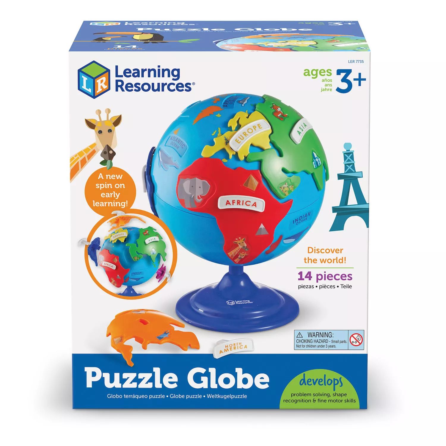 Учебные ресурсы Puzzle Globe Learning Resources учебные ресурсы детский центр create a space dinos learning resources