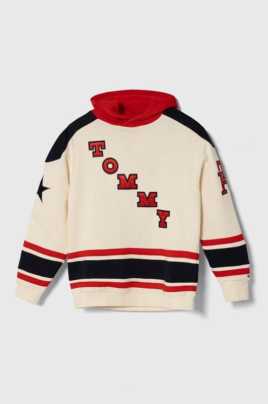 

Tommy Hilfiger Детская хлопковая толстовка, бежевый