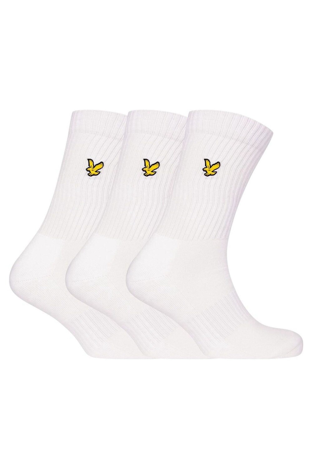 

Комплект из 3 пар белых спортивных носков Lyle & Scott, белый