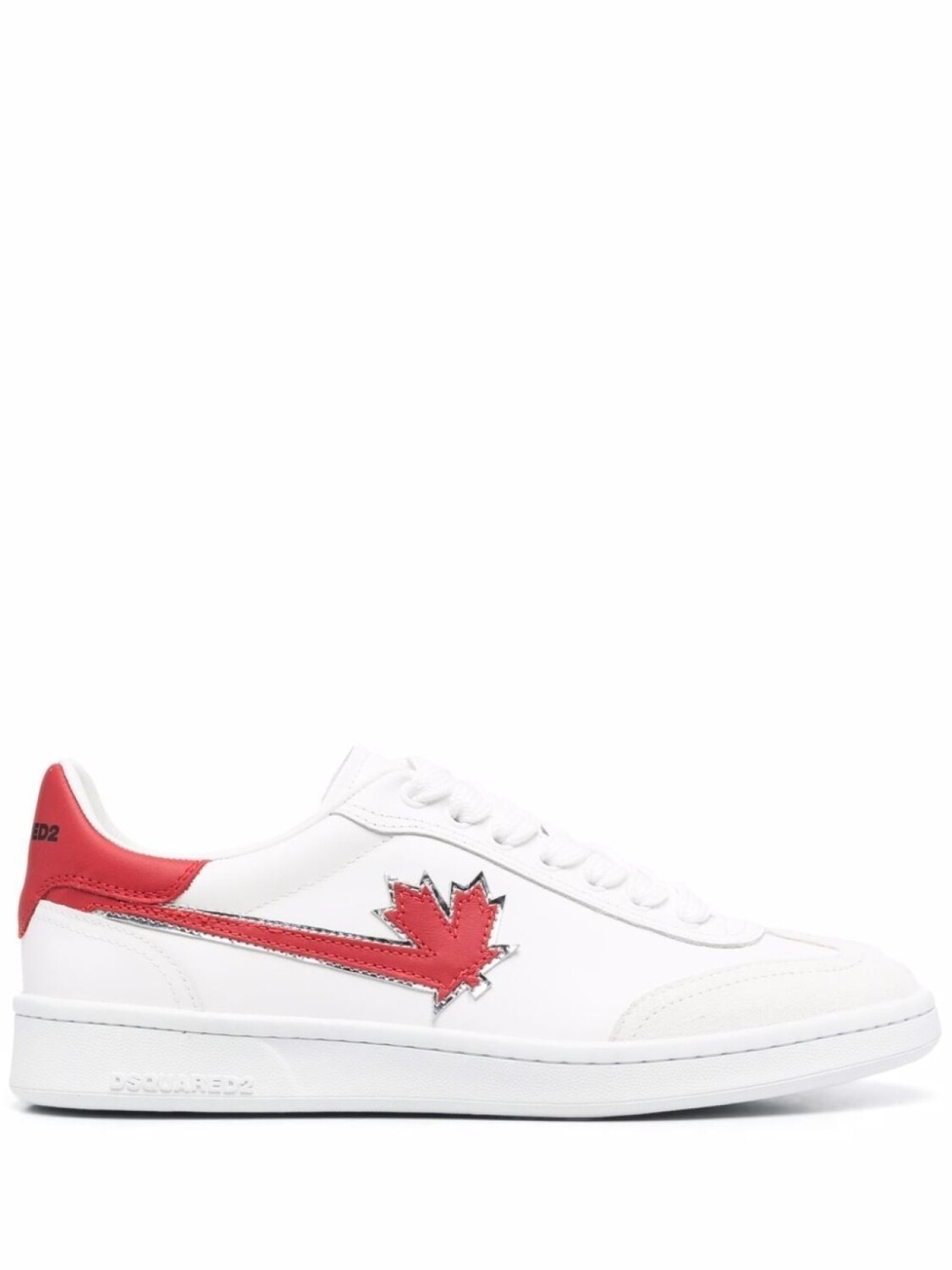 

Кроссовки Dsquared2 With Leaf Logo Patch, белый/красный