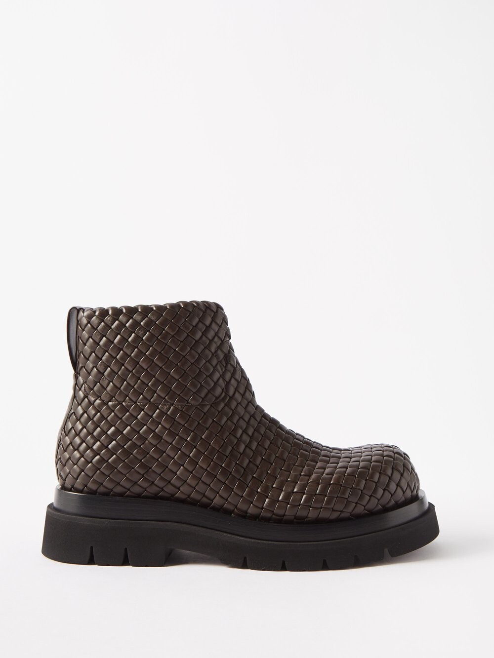 

Кожаные ботильоны intrecciato Bottega Veneta, коричневый