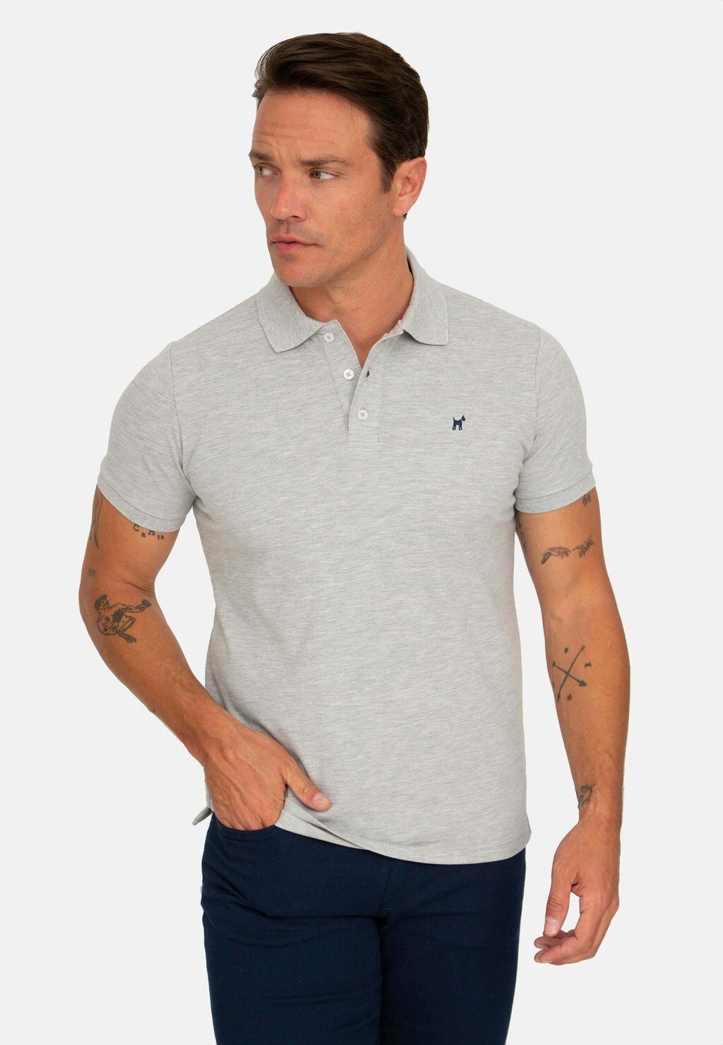 

Поло Short Sleeve Williot, цвет grey melange