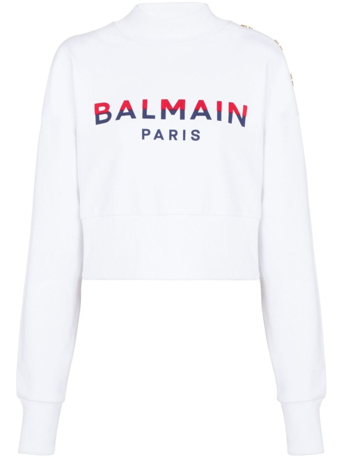 

Balmain толстовка с логотипом и пуговицами, белый
