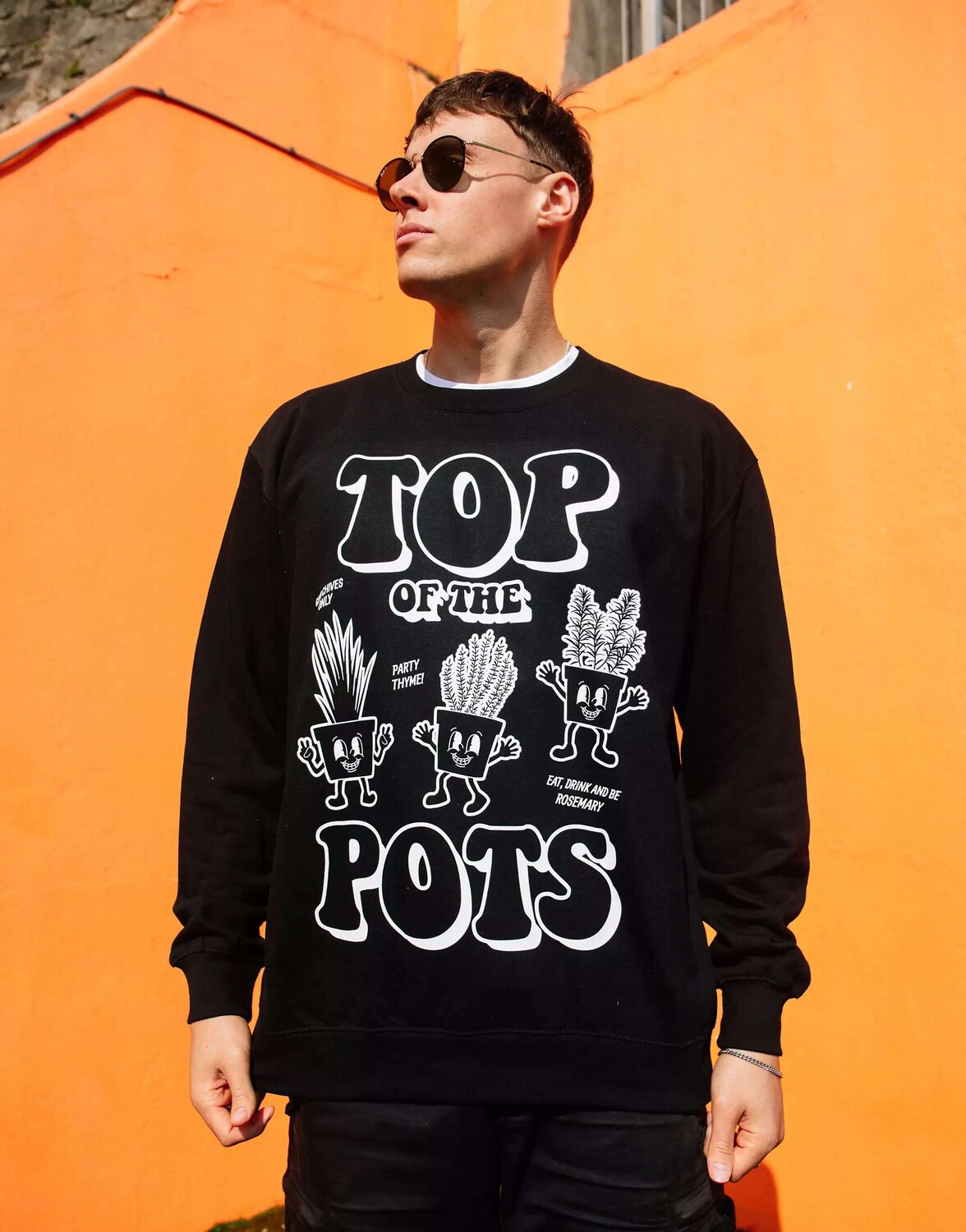 

Черный свитшот унисекс с рисунком Top of the Pots Festival Batch1