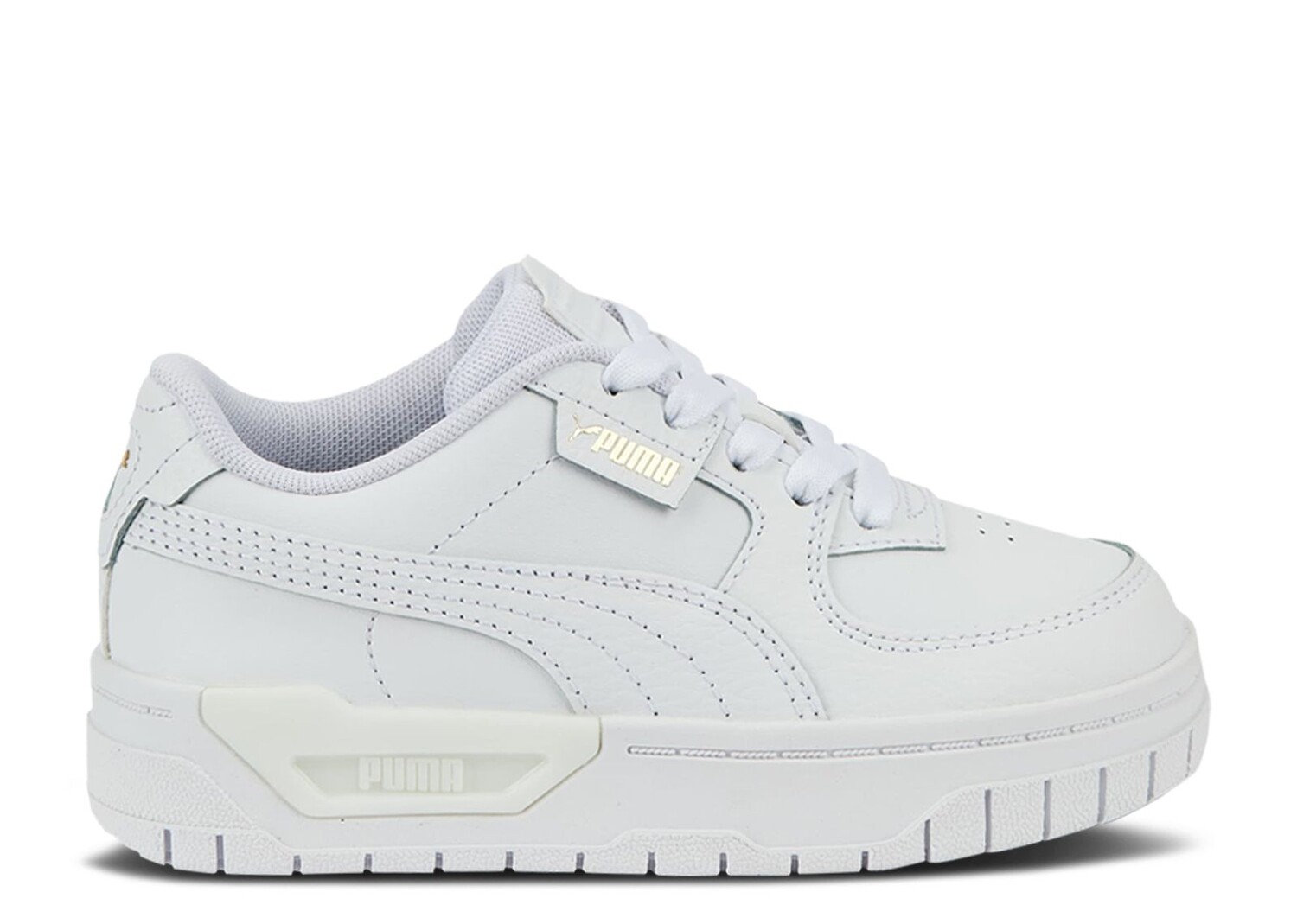 Кроссовки Puma Cali Dream Leather Little Kid 'Triple White', белый кроссовки puma wmns cali dream leather triple white белый