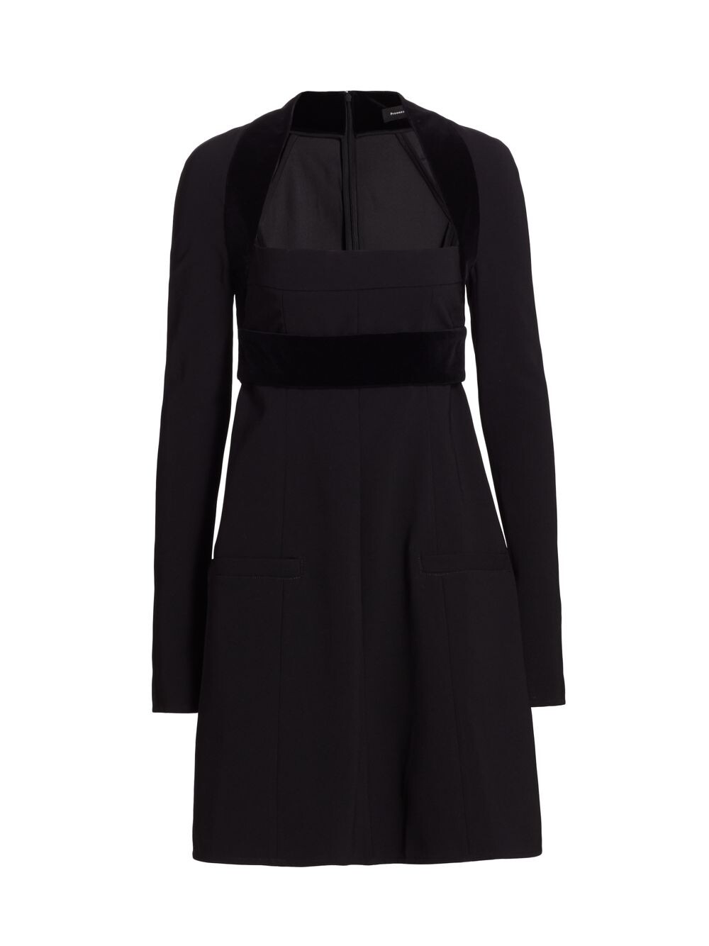 

Платье из двухэластичного крепа Proenza Schouler, черный
