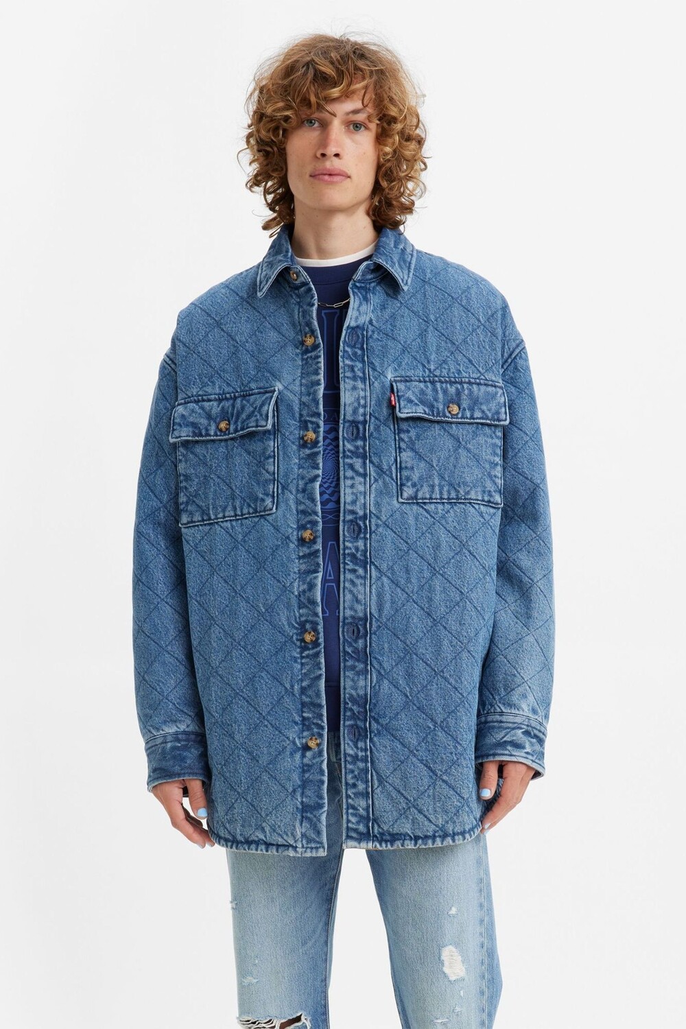

Синяя рубашка Bernal Heights Levi's Levi's, синий