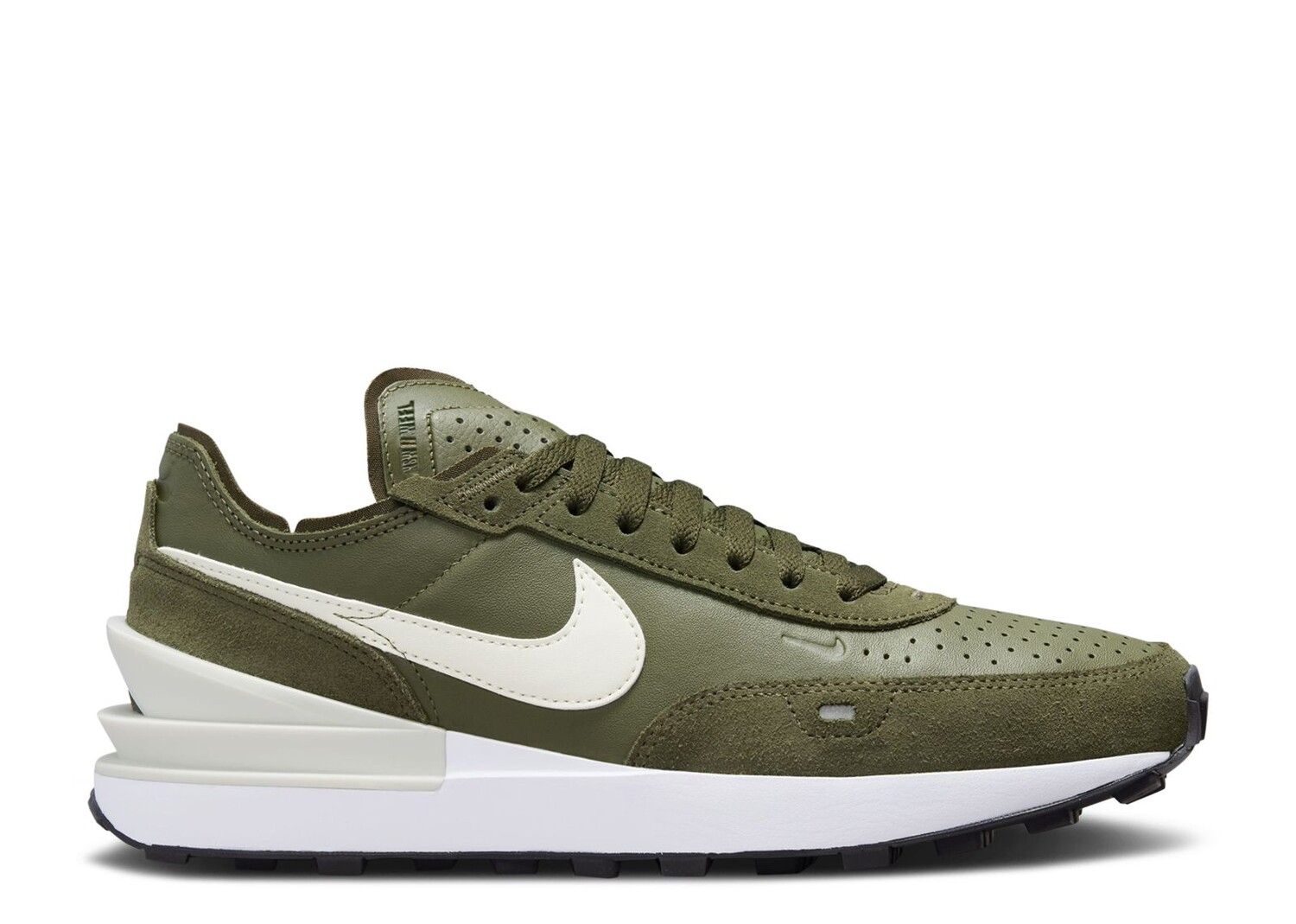 

Кроссовки Nike Waffle One Leather 'Medium Olive', зеленый, Зеленый;серый