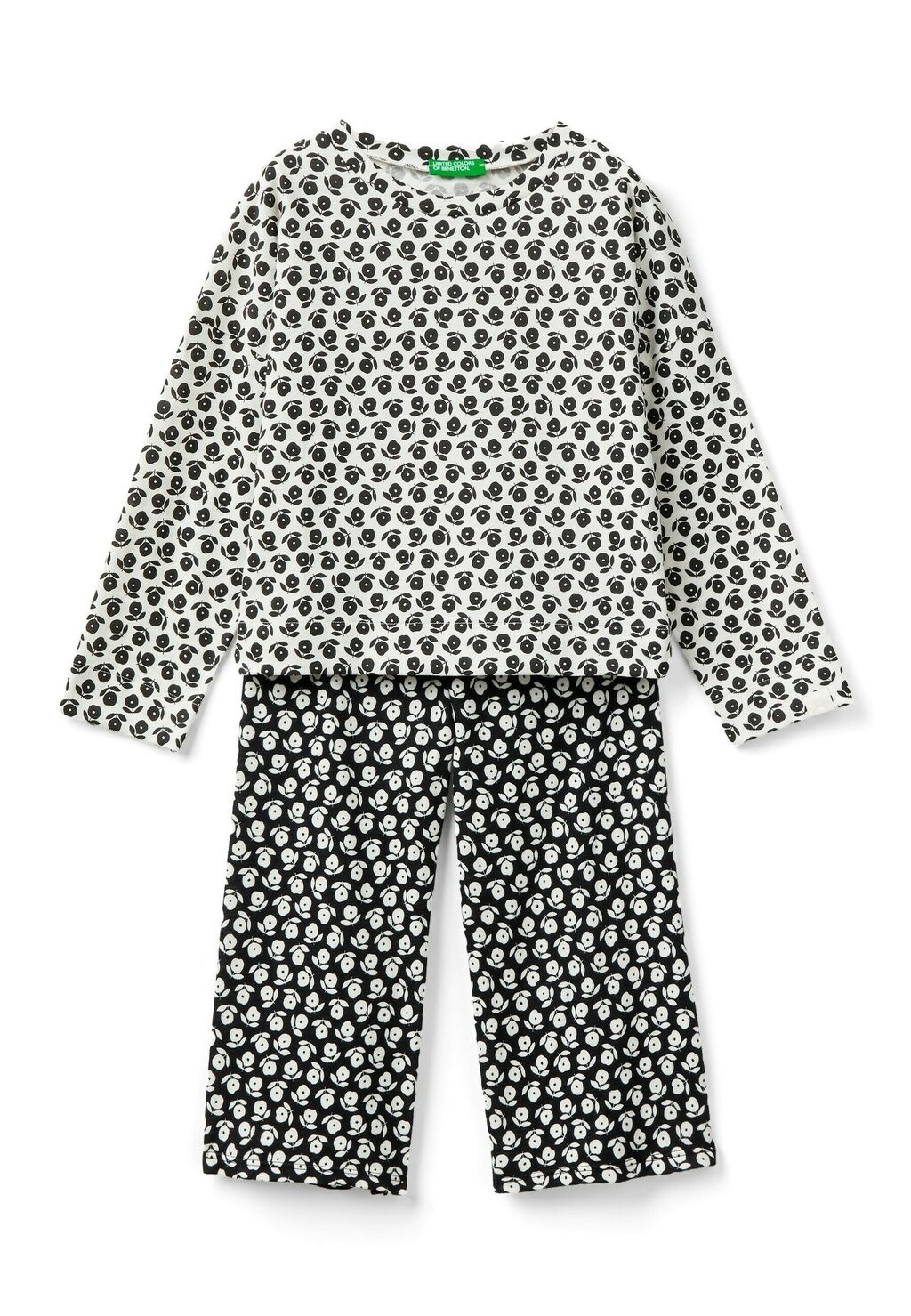 

Пижама Floral In Warm Set United Colors of Benetton, черный