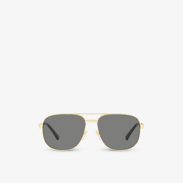 

Gc001969 gg1223s солнцезащитные очки в металлической оправе пилота Gucci, желтый