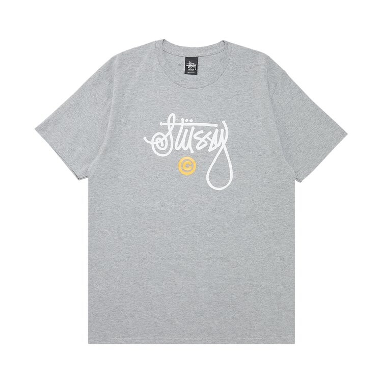 

Футболка Stussy Cursive Basic Logo 'Grey Heather', серый