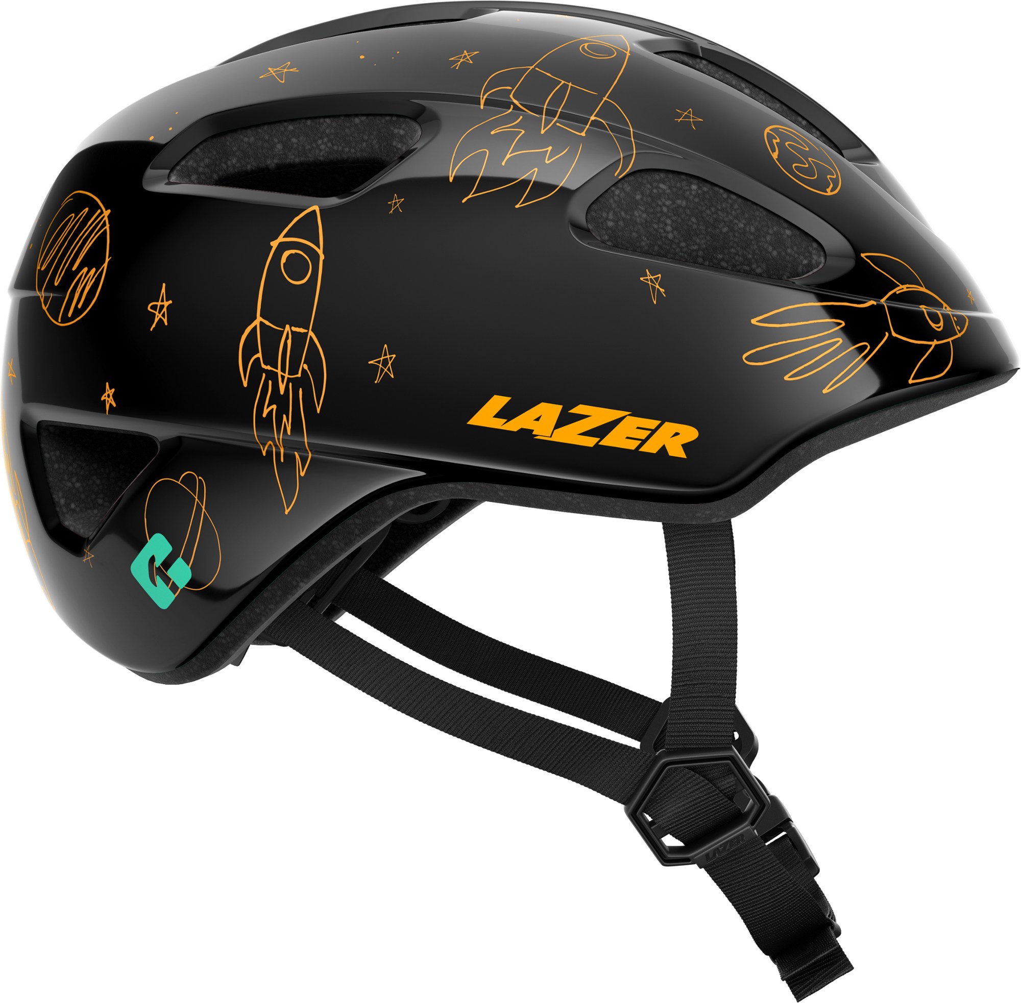 шлем велосипедный lazer coyote мат темно серый размер s blc2217888921 Велосипедный шлем Pnut KinetiCore — для малышей Lazer, черный
