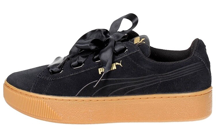 

Puma Vikky Platform Ribbon Женский Черный/Жевательная резинка
