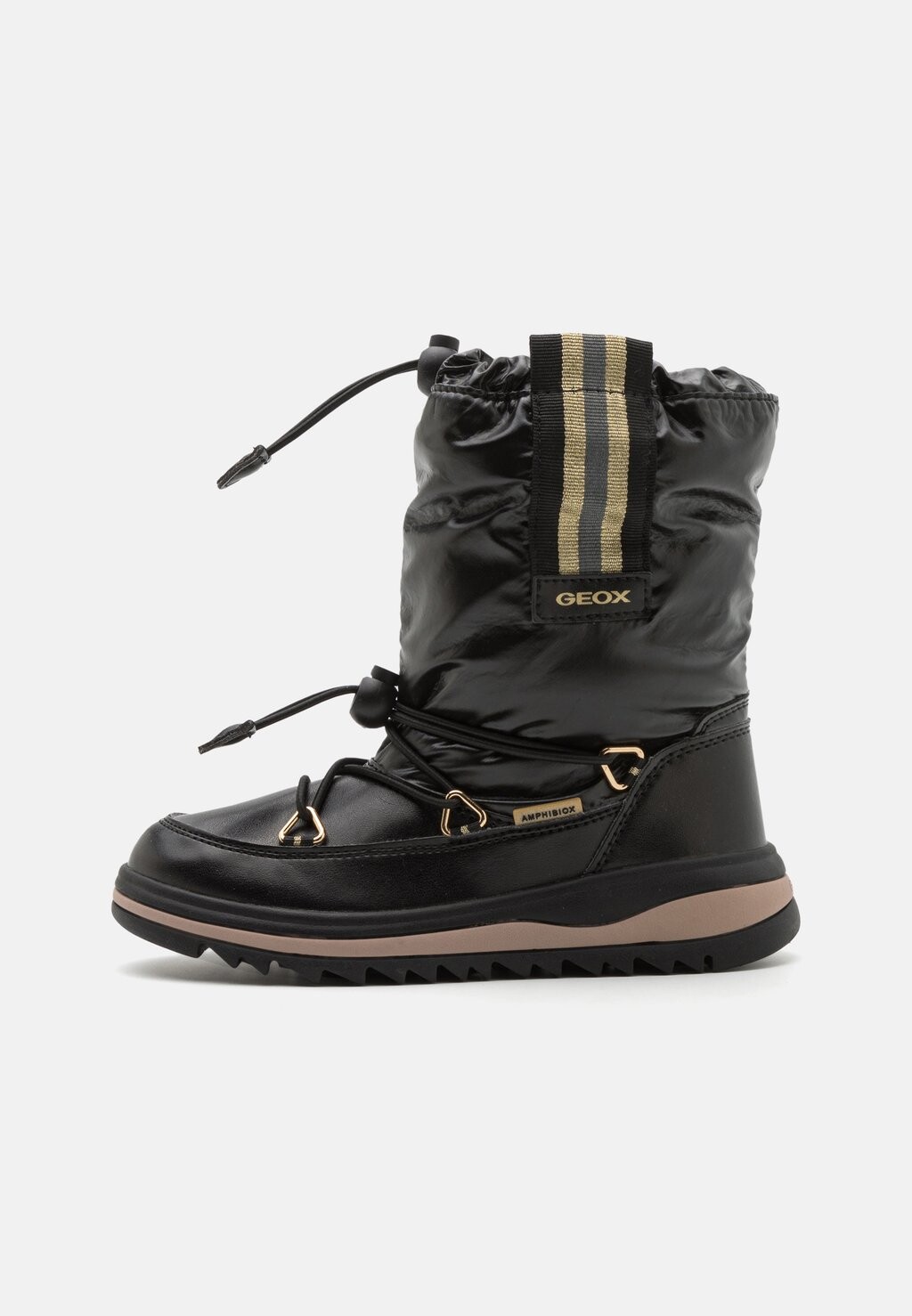

Зимние ботинки Adelhide Girl Ab Geox, цвет black/gold