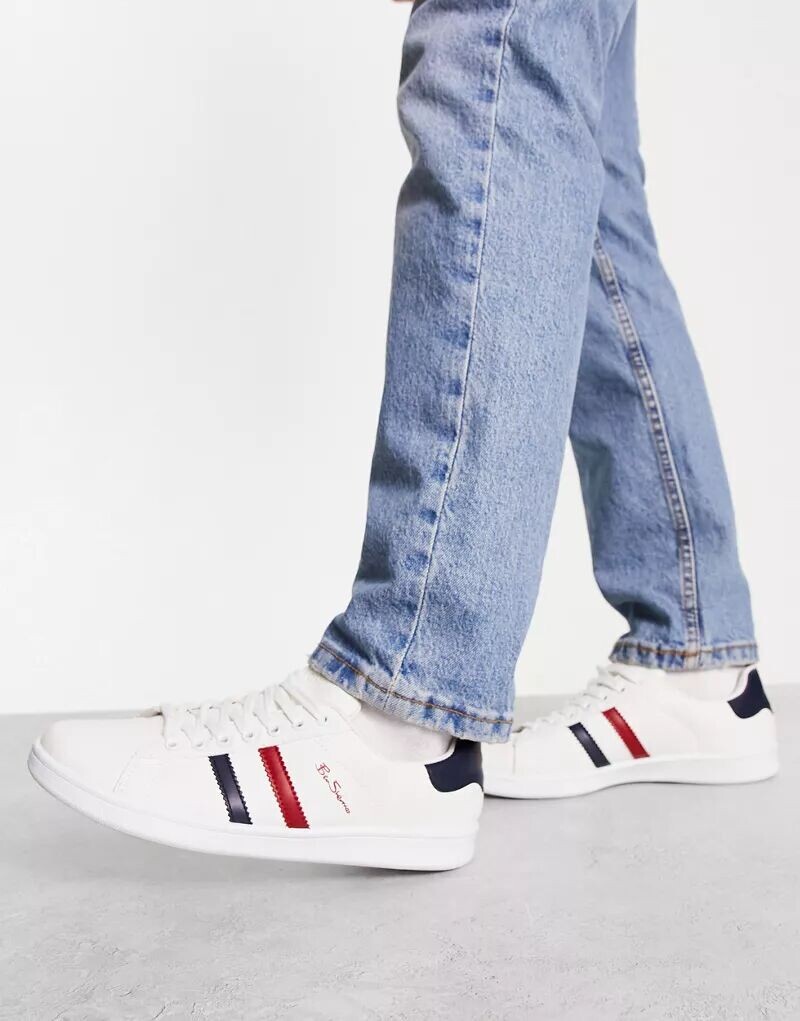 

Белые кроссовки на шнуровке Ben Sherman Mod