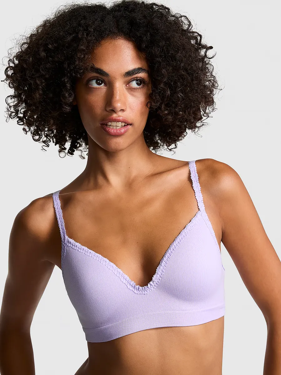 

Бесшовные пуш-ап с беспроводной связью Pink Bralettes & Bra Tops, фиолетовый