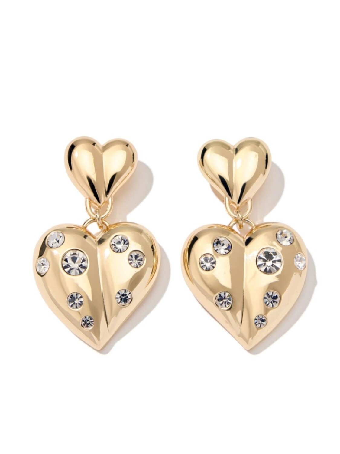 

Серьги в форме сердца Carolina Herrera, золотой