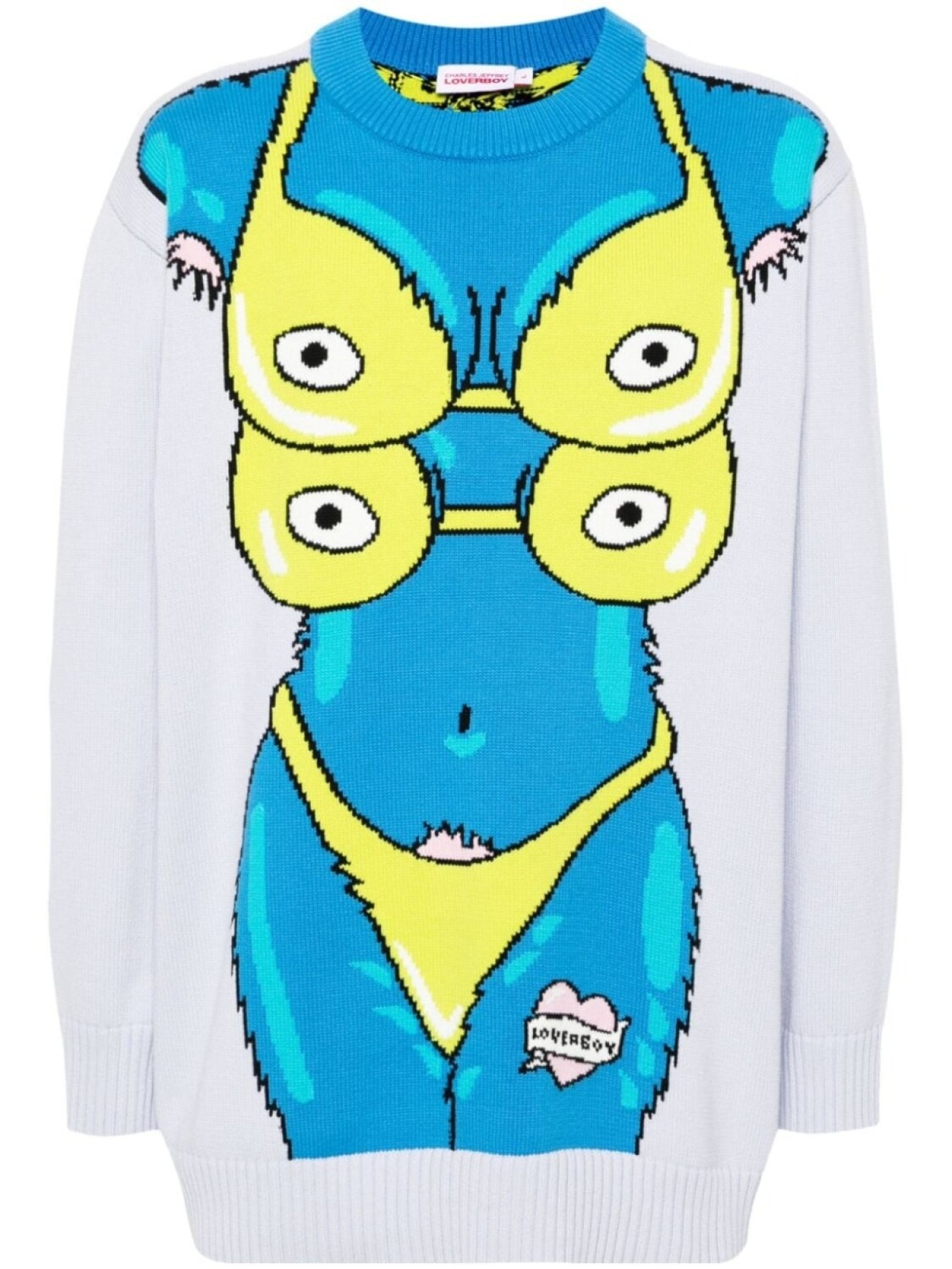 

Charles Jeffrey Loverboy джемпер вязки интарсия, синий