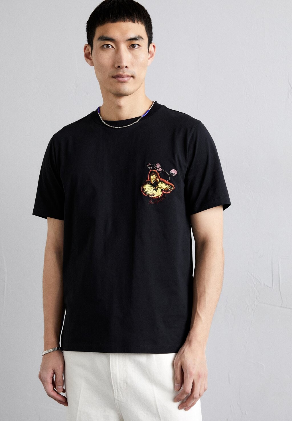 

Футболка с принтом Orchid Paul Smith, черный