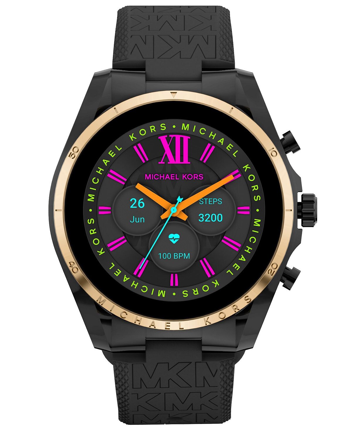 

Женские умные часы Bradshaw Gen 6, черные силиконовые, 44 мм Michael Kors, черный