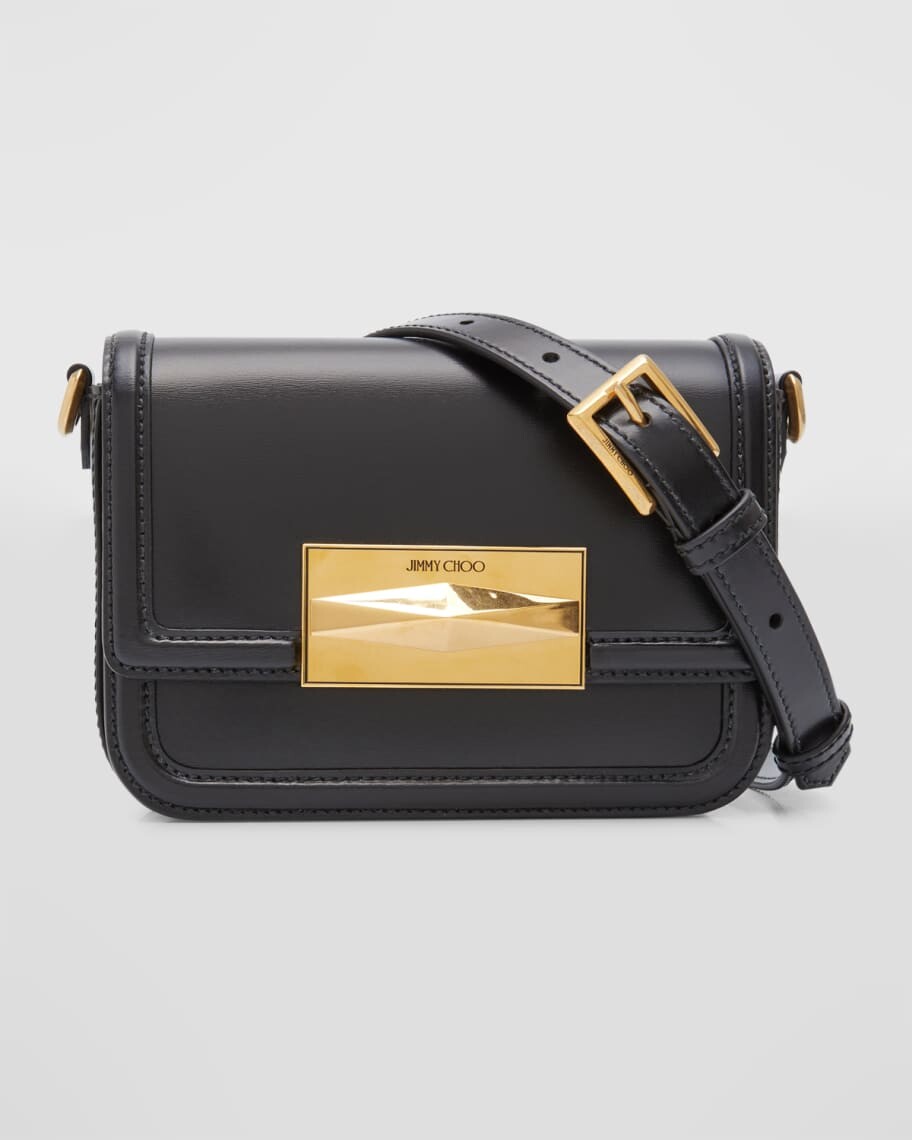 

Кожаная сумка через плечо с ромбовидным клапаном Jimmy Choo