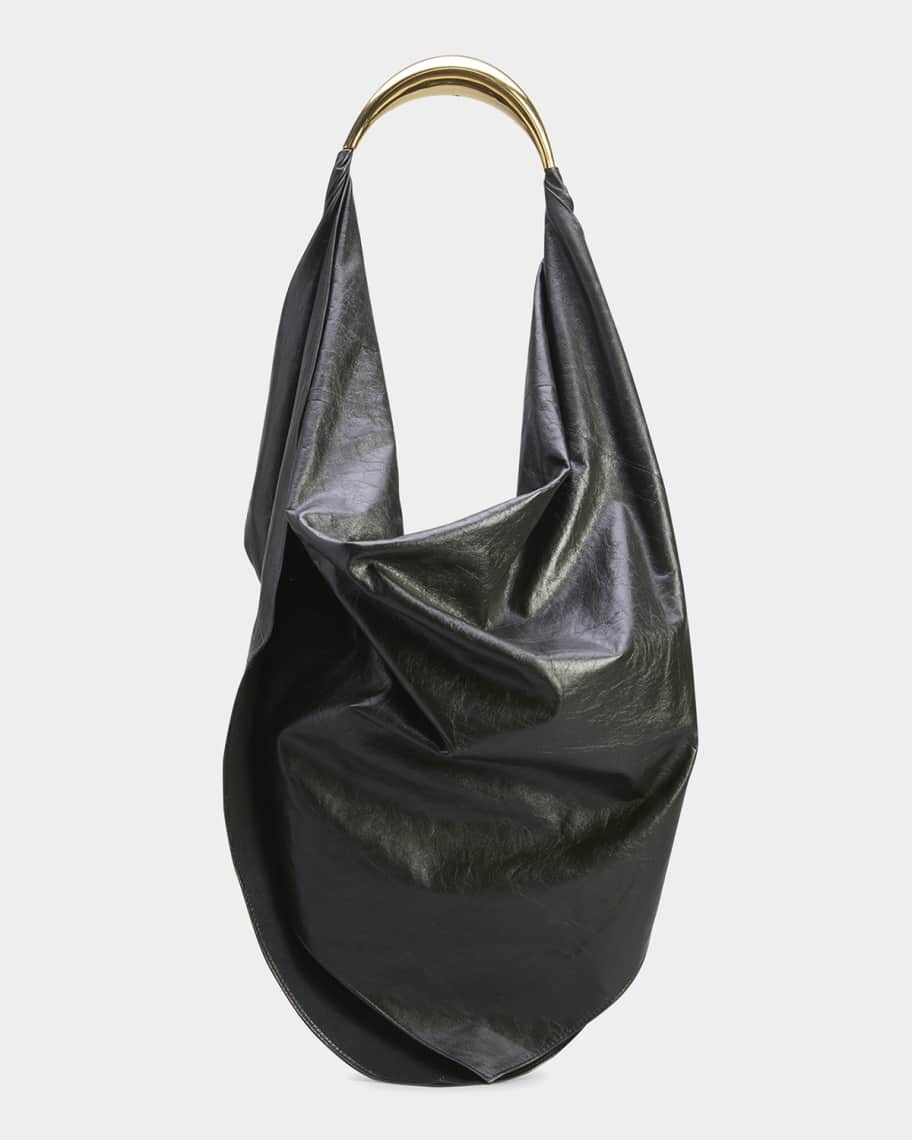 

Кожаная сумка через плечо Bandana с напуском Bottega Veneta