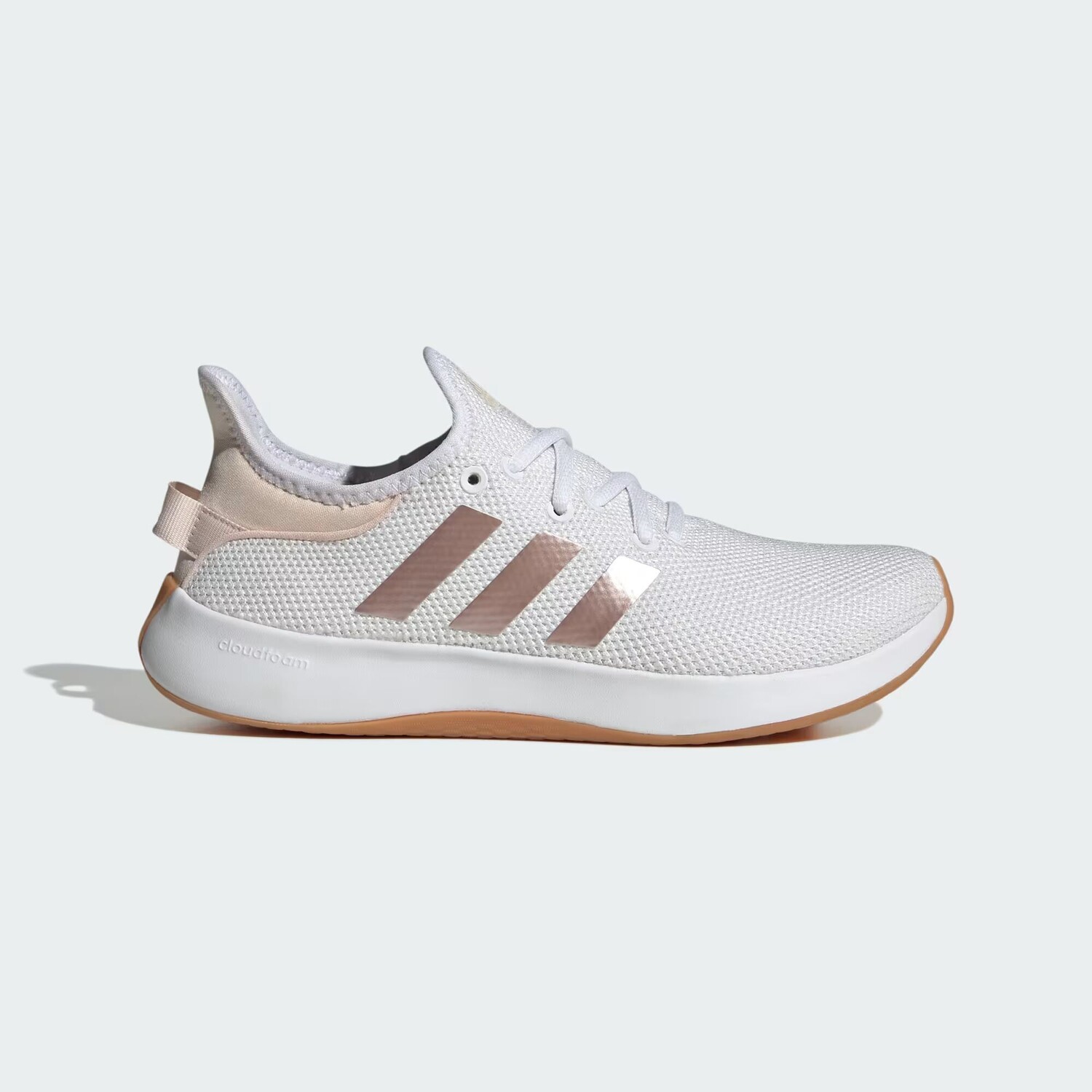 

Кроссовки Cloudfoam Pure Adidas, цвет Cloud White/Sandy Pink Met./Wonder Quartz