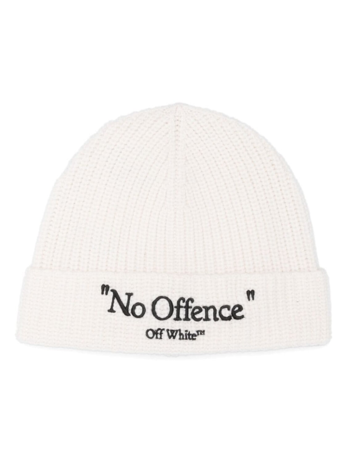 

Off-White шапка бини с вышитым логотипом, белый