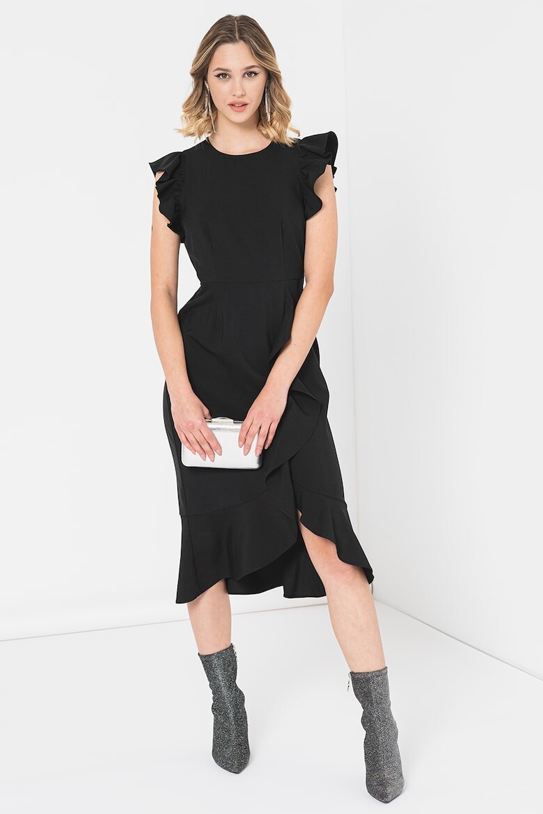 

Платье миди со складками Vero Moda, черный