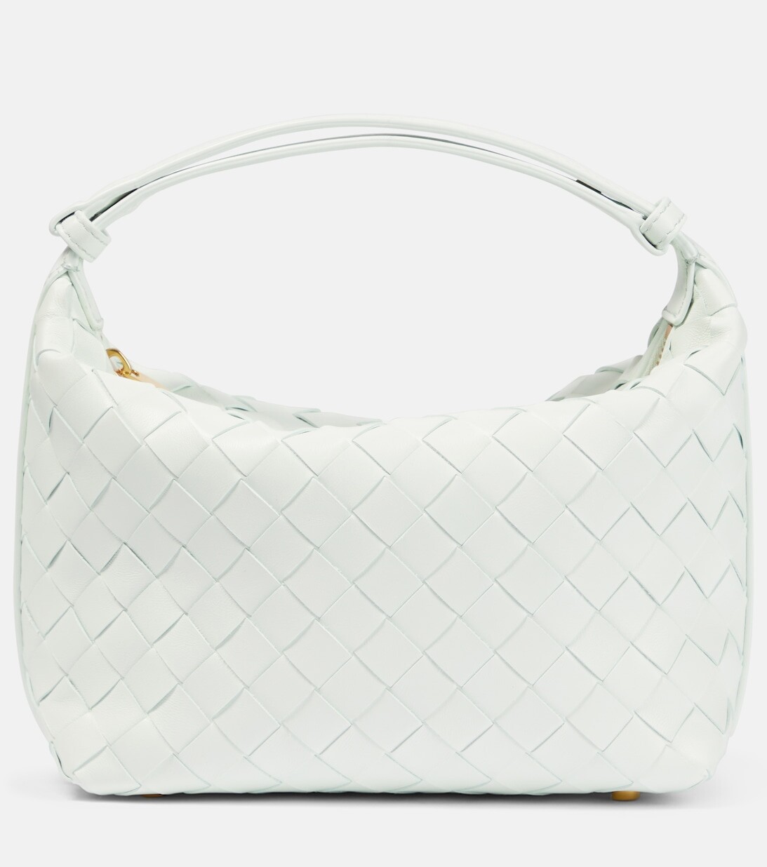 

Кожаная сумка через плечо Wallace Mini Bottega Veneta, золотой, Желтый