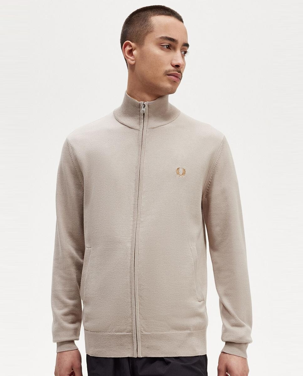 

Однотонный мужской кардиган на молнии Fred Perry